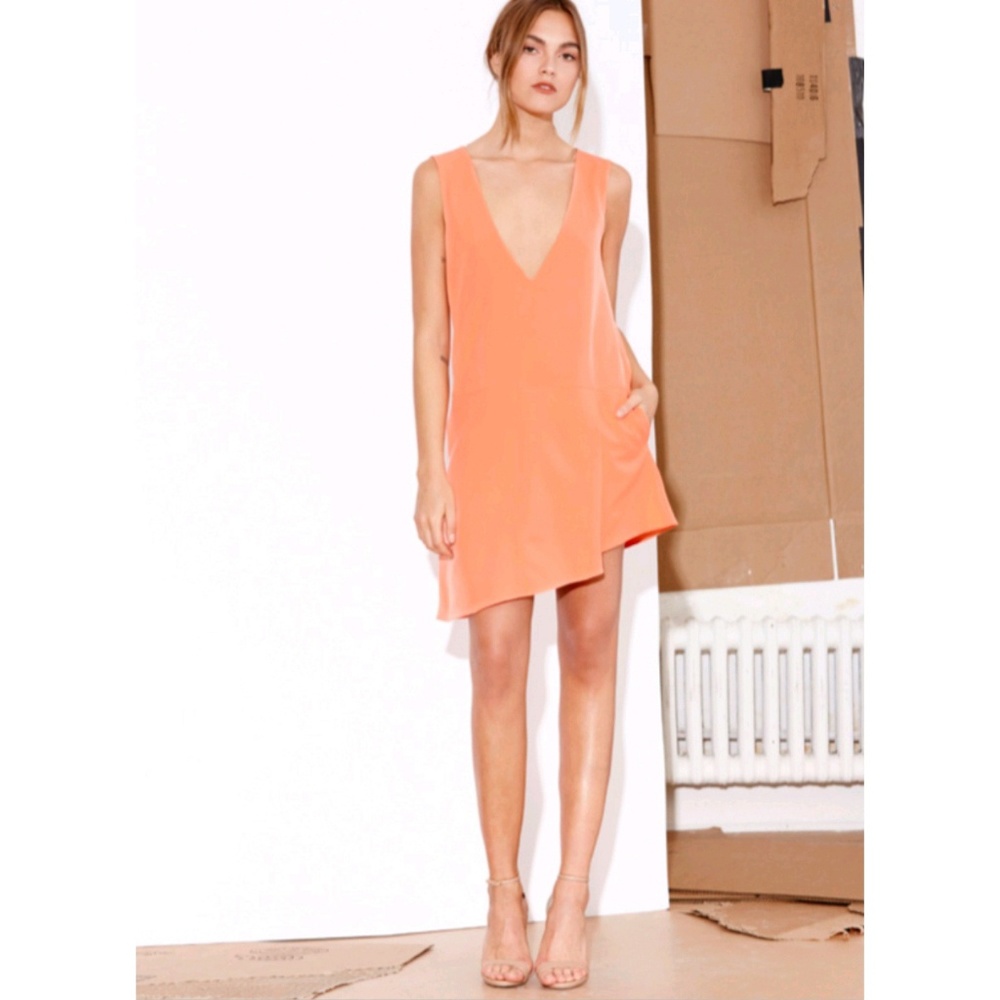 Stylestalker Asymmetrical Elle Shift Dress Sherbet